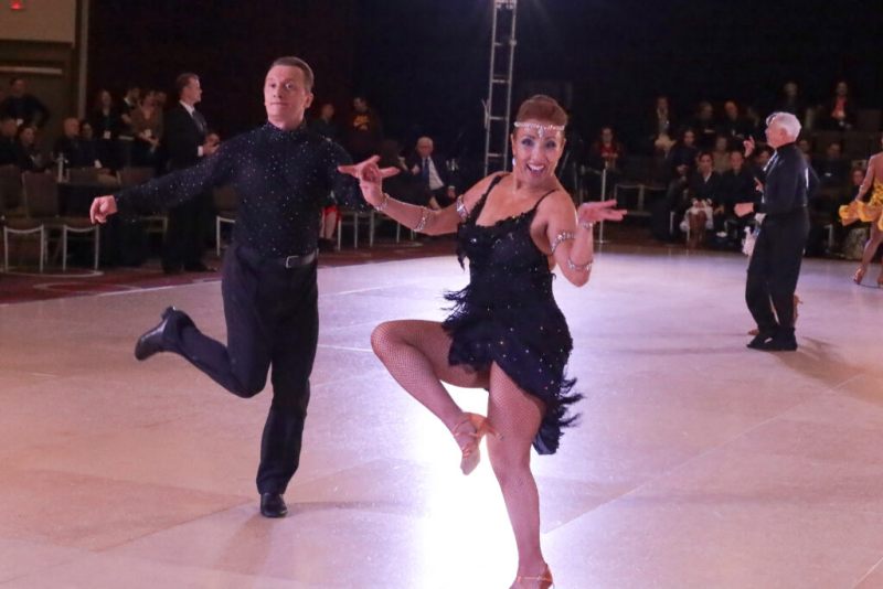Denis Kojinov and Jeanette Chevalier dance at 2025 USA Dance Nationals